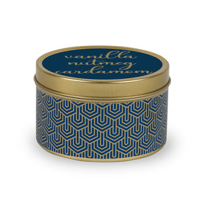 Vanilla Nutmeg Cardamom Gold Tins